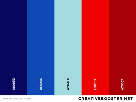 red and blue combination|red and blue color palette.